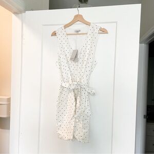 RAILS • scarlett polka dot linen romper